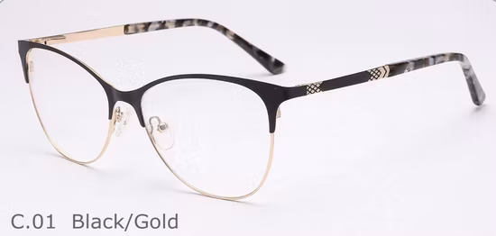 High Quality Custom Trendy Eyewear Acetate Metal Woman Optical Glasses Frames