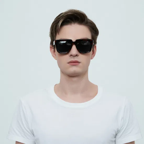 男性と女性の新しいデザインサングラス UV400 レンズスクエアデミアセテート高品質サングラス